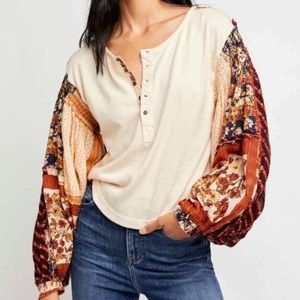 Free People Light Magic Henley Shirt